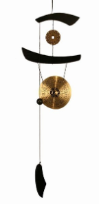 Brass Double Gong Windchime, medium