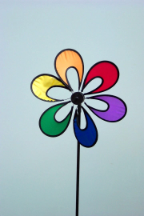 Wind Wheel 3-d Rainbow Flower