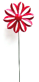 Kinetic Metal Flower Twirler